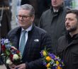 Ukrajinský prezident Volodymyr Zelenskyj a britský premiér Keir Starmer v Kyjevě
