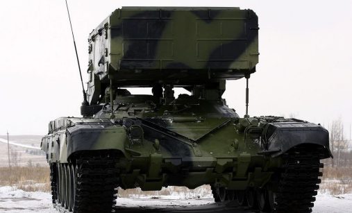 Ruský termobarický raketomet TOS-1A