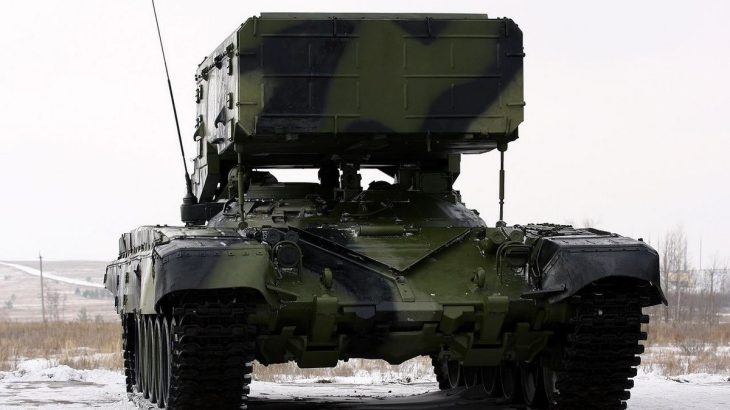 Ruský termobarický raketomet TOS-1A