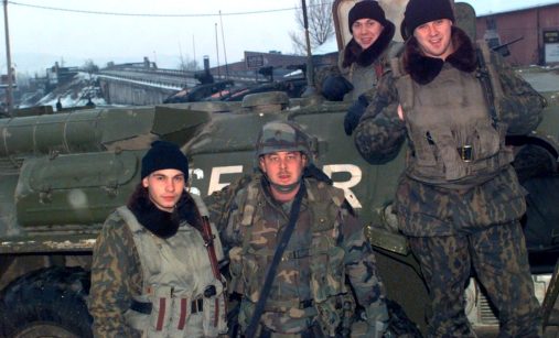 Ruští vojáci, průzkumná četa