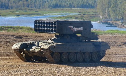 Ruský termobarický raketomet TOS-1A