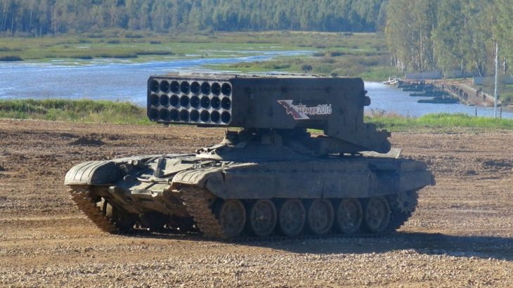 Ruský termobarický raketomet TOS-1A