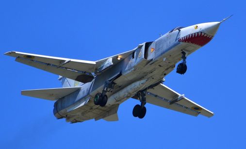 Ukrajinský bombardér Su-24