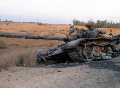 Zničený ruský tank T-72