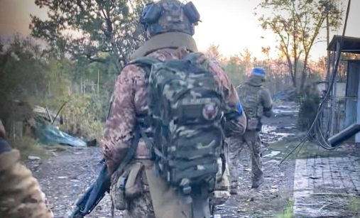 Ukrajinští vojáci u Časiv Jar