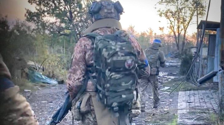 Ukrajinští vojáci u Časiv Jar