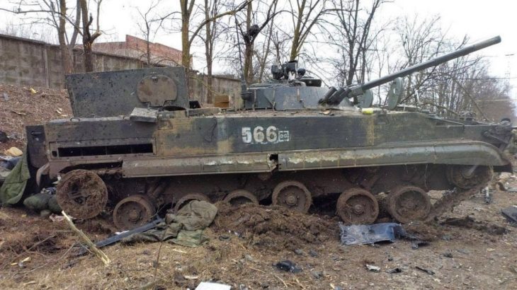 Zničené ruské BMP-3