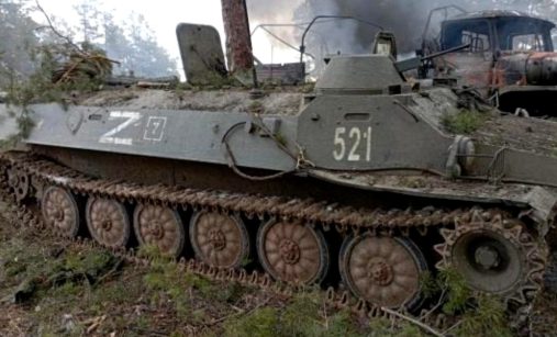 Zničené ruské MT-LB