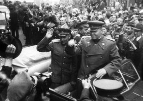 Oslavy osvobození Prahy - maršál Ivan Stěpanovič Koněv