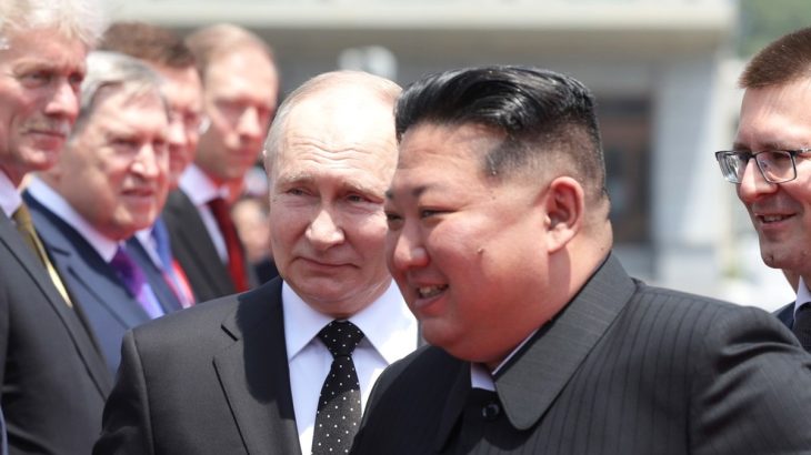 Kim Čong-un a Vladimir Putin