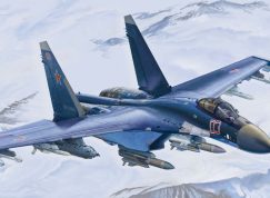 Ruský Su-35S v zimě