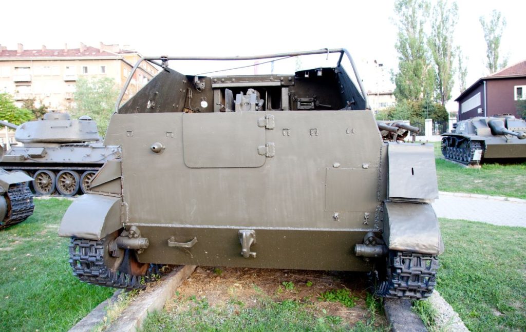 SU-76M, Bojový prostor, muzeum Sofia