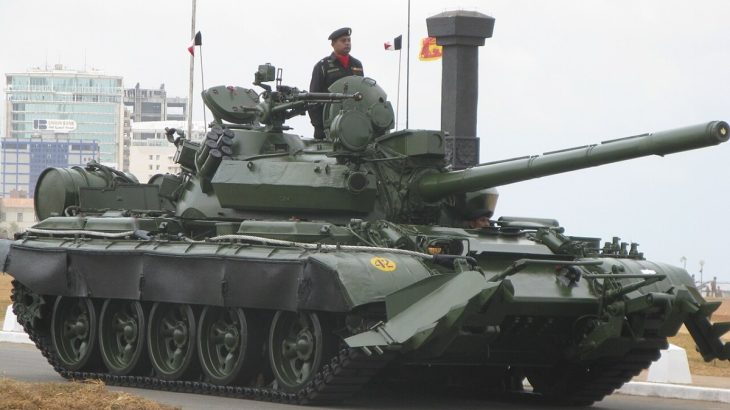 T-55AM2 z výzbroje Srí Lanky
