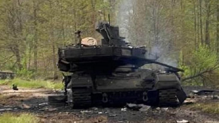 Zničený tank T-90M
