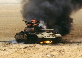 Zničený T-54 v Iráku