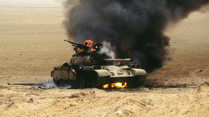 Zničený T-54 v Iráku