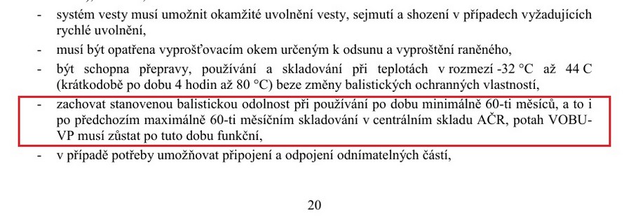 Smlouva na balistické vesty VOBU I pro AČR