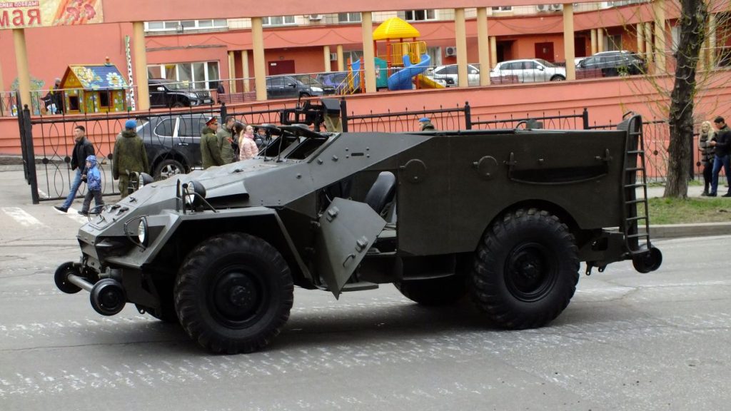 БТР-40, železniční verze, Chabarovsk, 2015