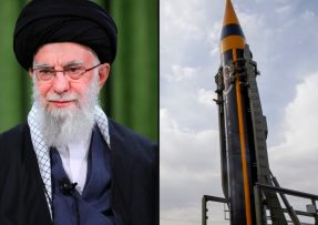 íránský vůdce a balistická raketa