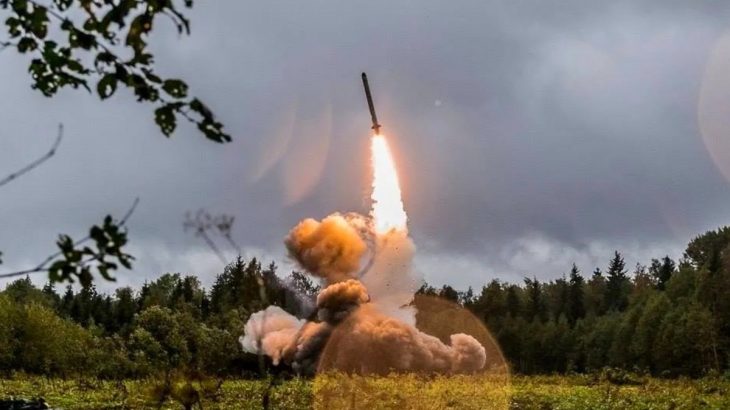 Startující ruská raketa