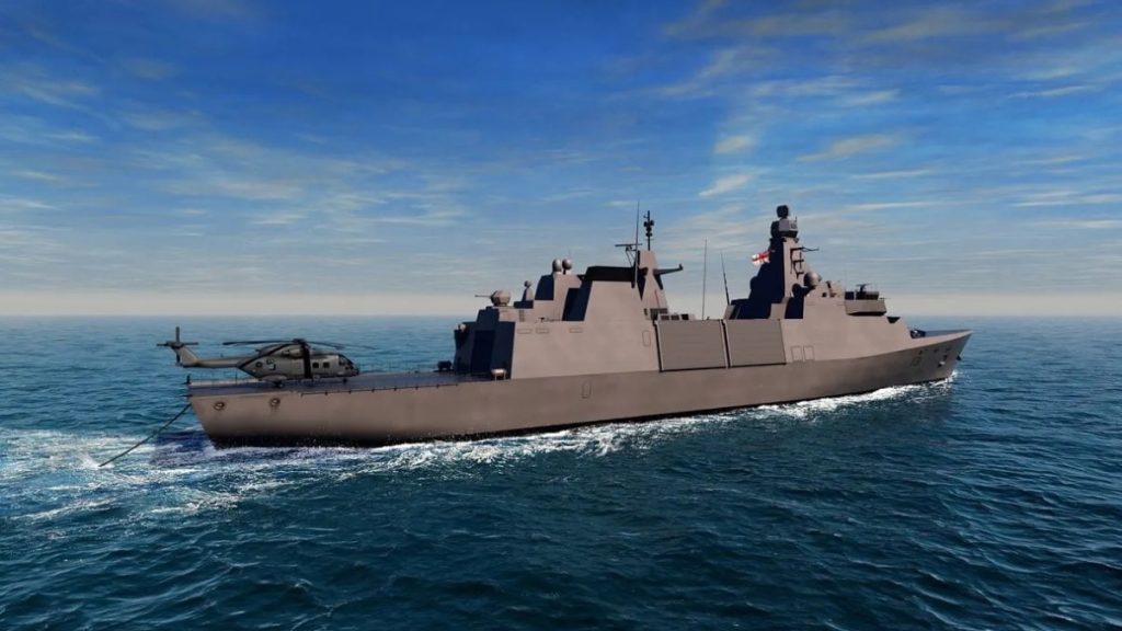 Fregata Type 31 poveze i vrtulník