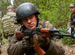 Ukrajinský voják v zácviku