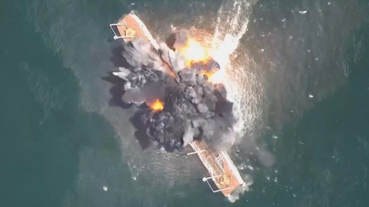Exploze lodě na ruském cvičení Červencová bouře