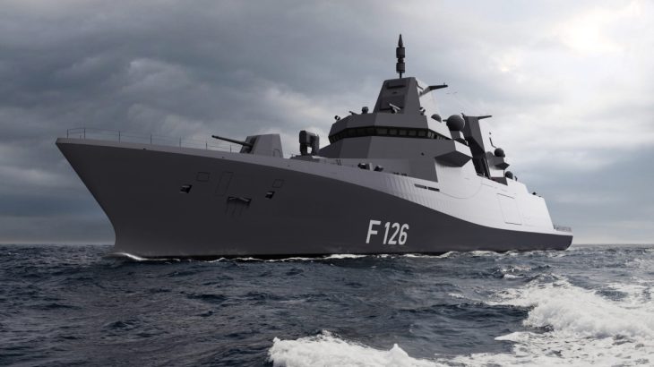 Renderovaný obrázek fregaty F126
