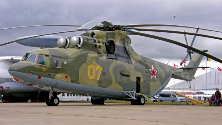 Ruský vrtulník Mil Mi-26 Halo