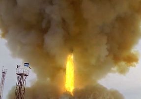 Zkušební odpal rakety s kluzákem Avangard