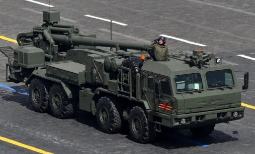 2S43 Malva na oslavách ke Dni vítězství v Moskvě (2025)