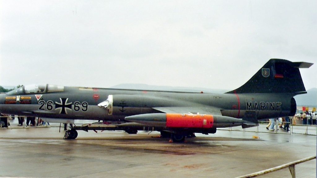 Střela AS.34 Kormoran na letounu F-104