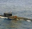 Poškozená K-219 na hadině