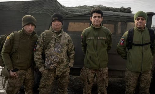 Kolumbijští vojáci v ukrajinské armádě