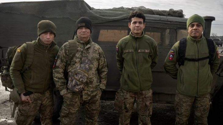 Kolumbijští vojáci v ukrajinské armádě