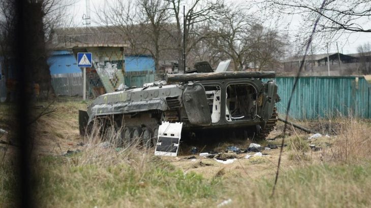 Opuštěné ruské BMP-2