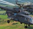 Dva ruské vrtulníky Mil Mi-8