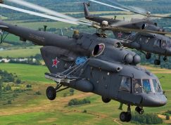 Dva ruské vrtulníky Mil Mi-8