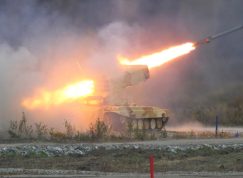 Termobarický raketomet TOS-1 ruské armády