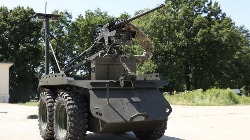 Zmiy Droid 12.7 má kulomet Browning M2