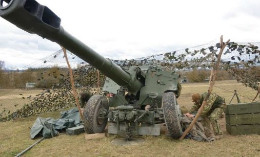 D-20 v palebné pozici