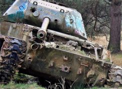 Opuštěný tank T-62