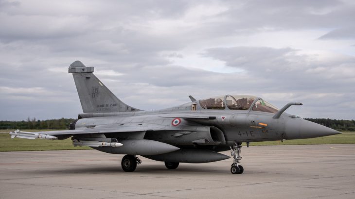 Dassault Rafale na letišti v Polsku
