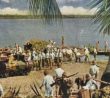 Singapur, vylodění Japonců s tankem Chi Ha, 1942