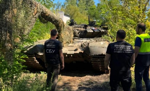 Ukořistěný tank T-72