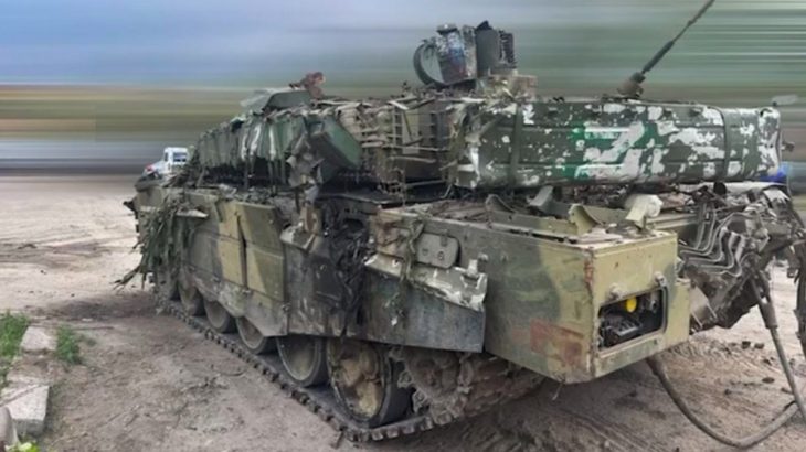 Zničený ruský tank T-90M Proryv-3
