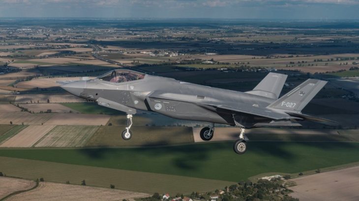 Nizozemská F-35 se znakem Shahedu