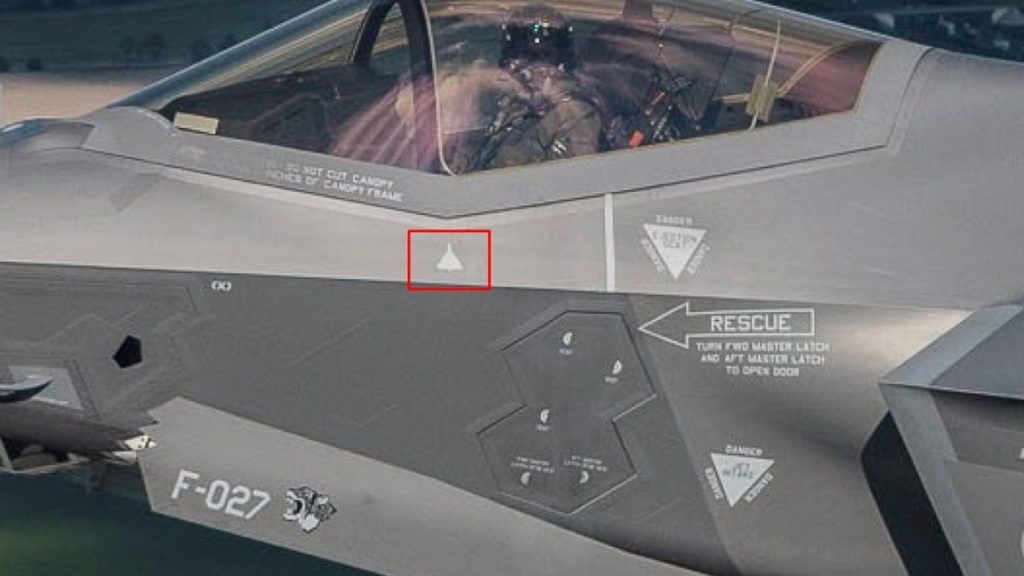 Nizozemská F-35 se znakem Shahedu