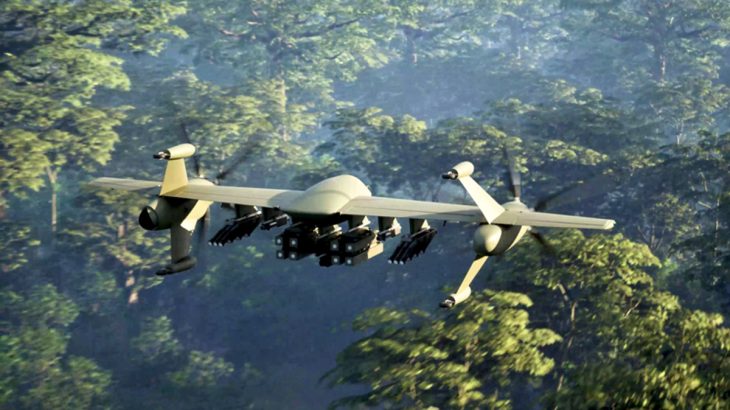 Vyzbrojený velká typ dronu Nomad