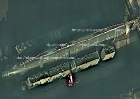 Satelitní snímek ponorky Chabarovsk